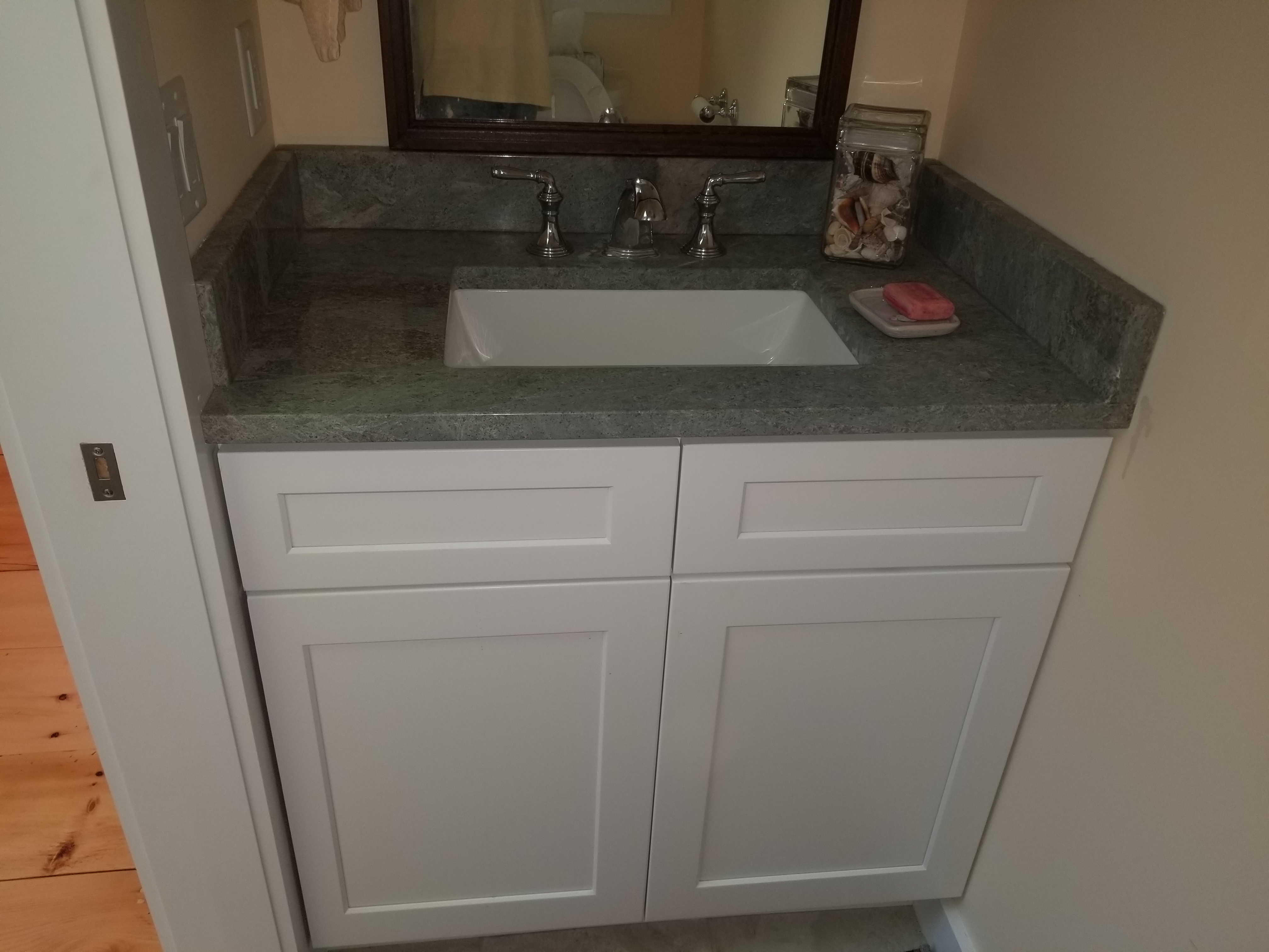 White Shaker Vanity Cabinets