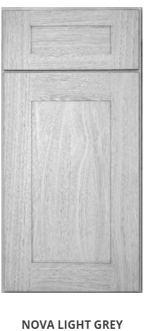 Forevermark Nova Light Grey Cabinets