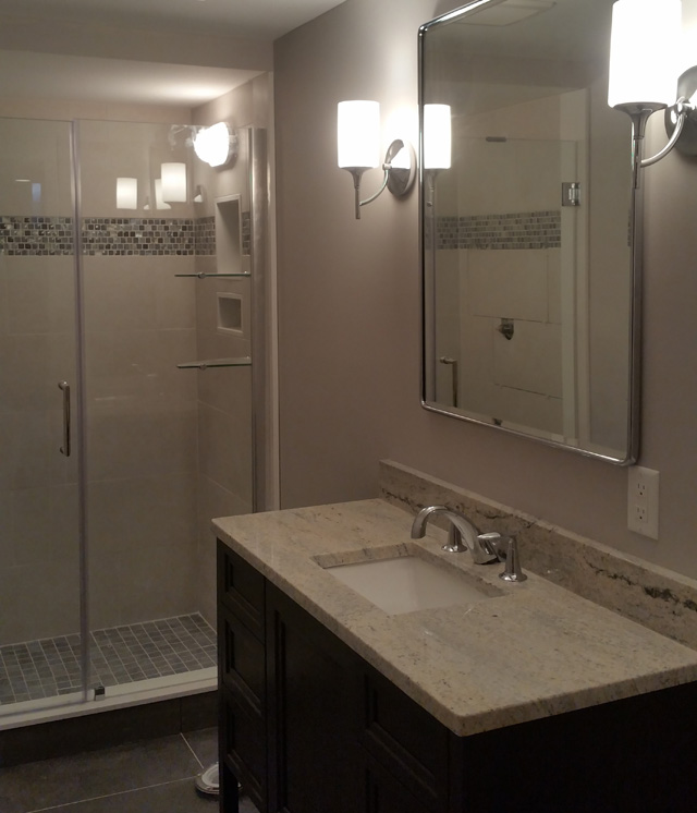 After: Efficient Modern Bathroom