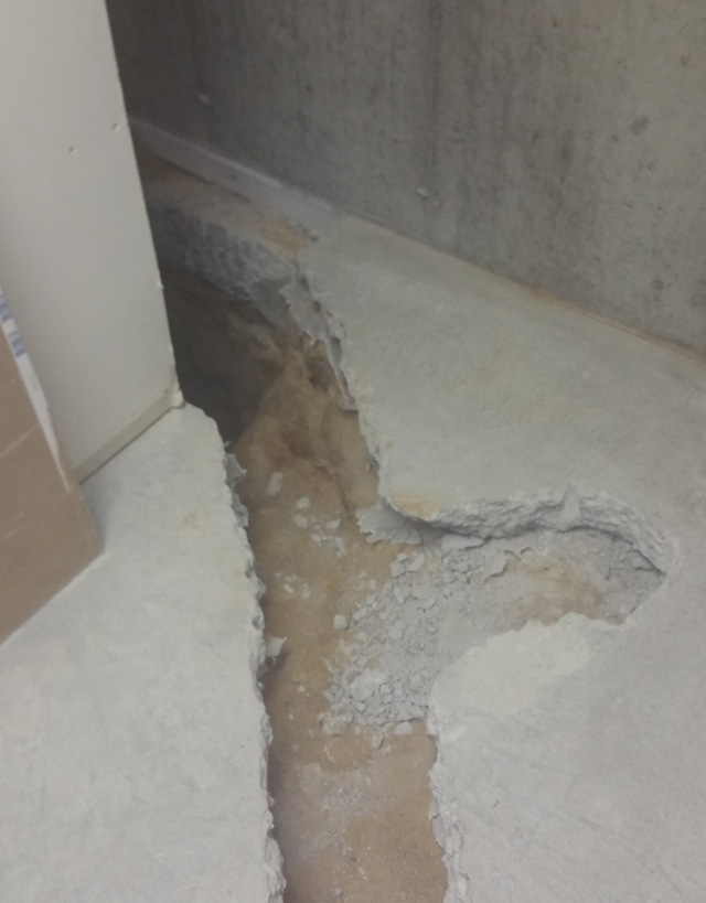 Before: Small Cramped Bathroom