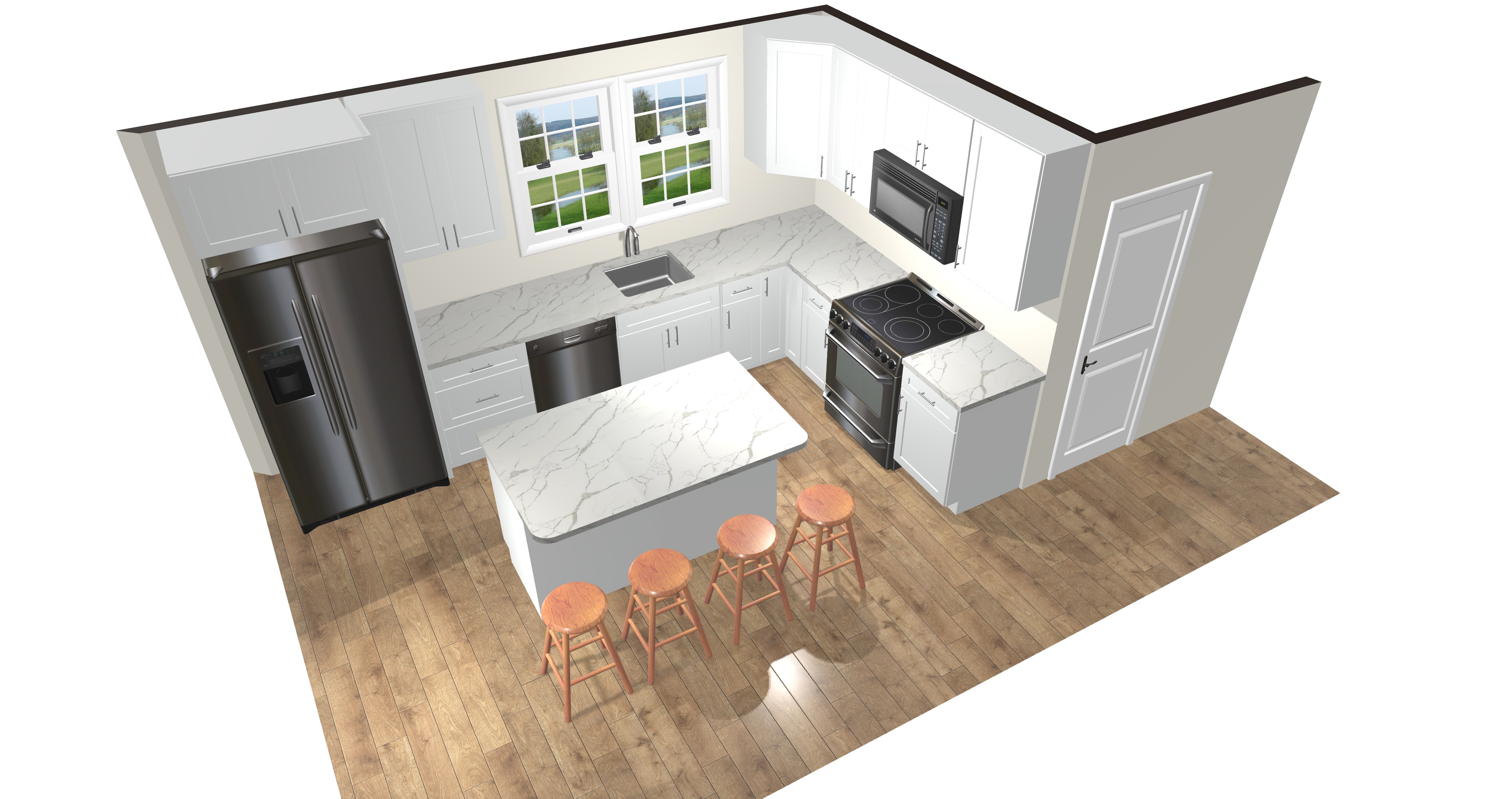 Contemporary White Kitchen
