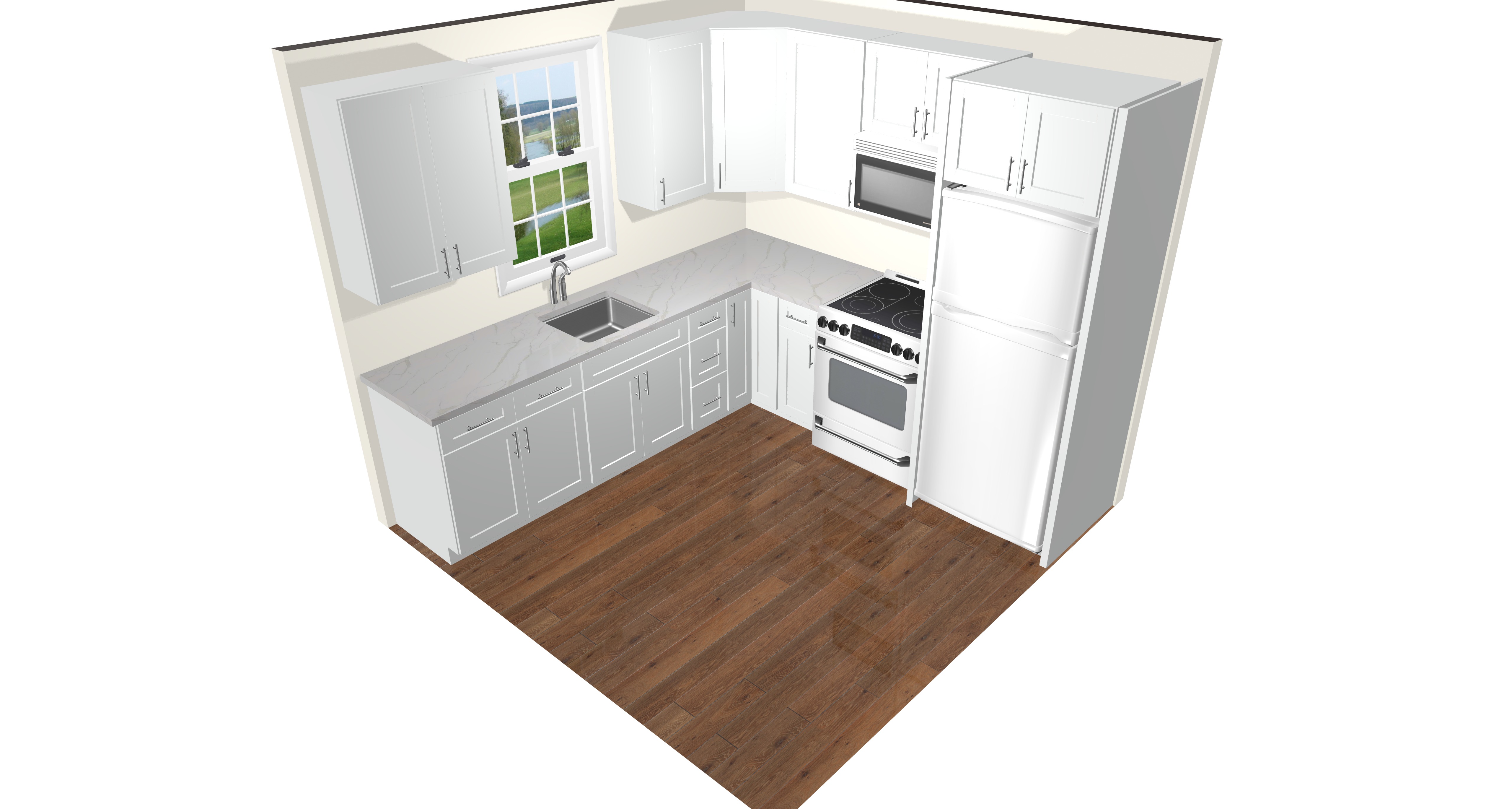 Open Kitchen Living Area