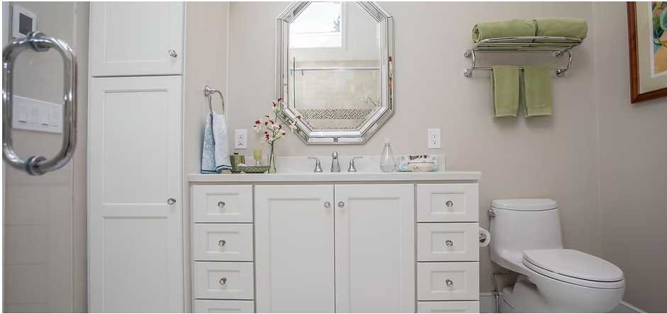 Double Sink Vanity with Marble Truro